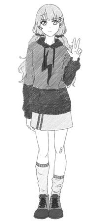 Full body, sketch